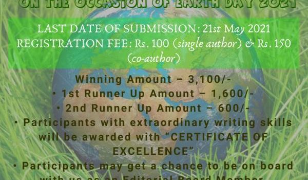 Online Article Writing Competition on Earth Day – Lex Repository