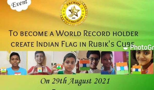 Make an Indian Flag in Rubik’s Cube | Mass World Record Attempt