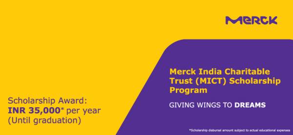 Merck India Charitable Trust (MICT) Scholarship Program 2022-23