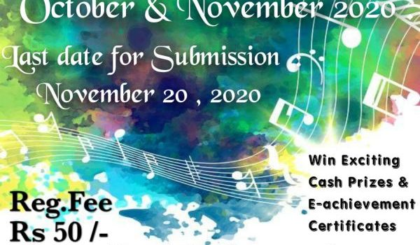 Online Singing Contest (October & November, 2020)