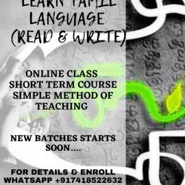 Hira Online Academy conduct online Tamil Class