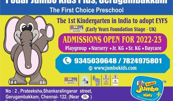 Vijayadasami Admissions 2022 Open at PODAR JUMBO KIDS PLUS