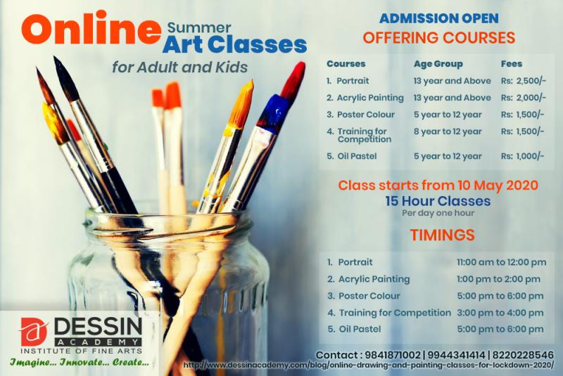 Online Summer Drawing And Painting Classes For Lockdown 2020 – Kids