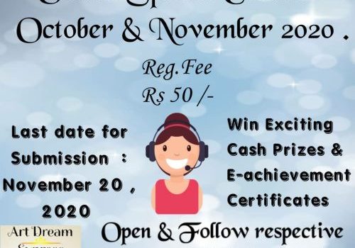 Online Speech Contest -(October & November, 2020)
