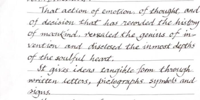 World Handwriting Contest 2021