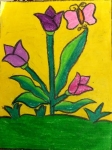 Aaradhana-TA-Artwork-2-Flowers-Butterfly-Painting