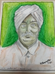 Bhagavathy-Raja-Freedom-Fighter-Lala-Lajpath-Rai-Painting