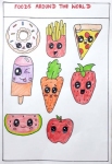 Durgashree-Vengadesan-Artwork-9-Foods-around-the-world