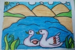 Siva-Bhargavi-Artwork-5-Swans-Painting
