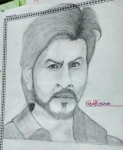 Habiba-Arshiya-Khan-Artwork-4-Shahrukh-Khan-Pencil-Sketch