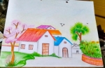 Habiba-Arshiya-Khan-Artwork-9-Village-House-Painting