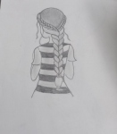 S-Samiksha-Artwork-1-Girl-pencil-sketch
