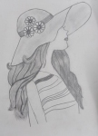 S-Samiksha-Artwork-2-Girl-pencil-sketch