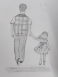 S-Samiksha-Artwork-3-father-daughter-pencil-sketch