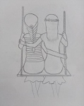 S-Samiksha-Artwork-4-friends-Girls-pencil-sketch
