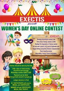 Contest Day EXECTIS presents WOMEN’S DAY ONLINE CONTEST 2020 – Kids Contests
