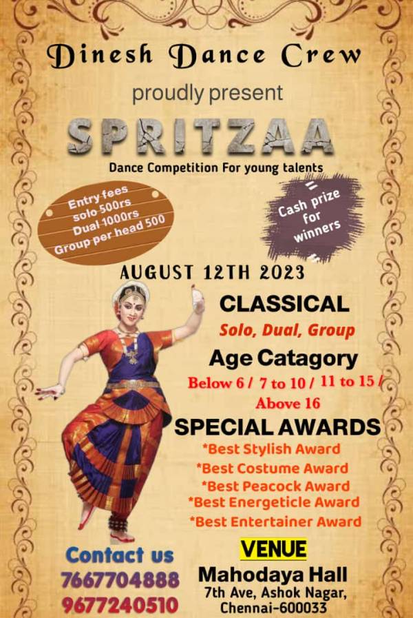 SPRITZAA 2K23 DANCE COMPETITIONS Sponsored by POORVIKA MOBILES – Kids ...