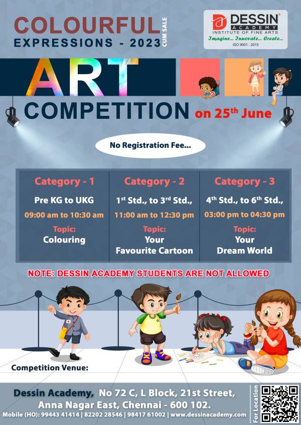 Dessin Academy Art Competition June 2023 at Anna Nagar East| No ...