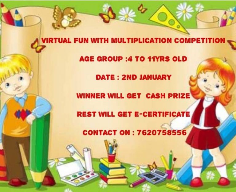 Virtual Fun with Multiplication Competition 2020 – Kids Contests