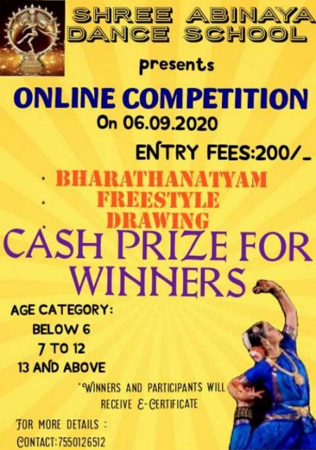 Online Dance and Drawing competition on 06.09.2020 – Kids Contests